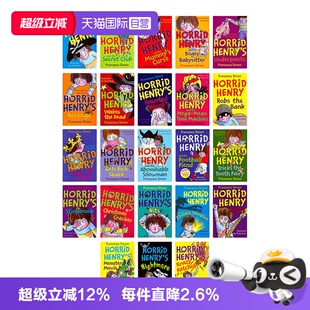 【自营】淘气包亨利章节书23册套装 英文原版 Horrid Henry Storybook Set with Audio儿童章节桥梁书 人物鲜活语言幽默 平装 附CD