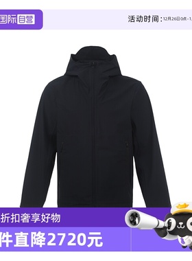 【自营】EMPORIO ARMANI/阿玛尼SS25男士纯色连帽拉链夹克外套