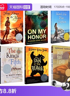 【自营】英文原版 Newbery Award 纽伯瑞获奖小说 5册  Island of the Blue Dolphins 蓝色海豚岛 The King's Fifth