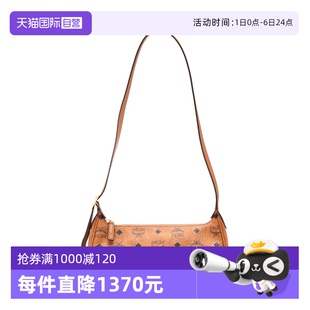 百搭女包 自营 MCM女士经典 老花满印logo单肩斜挎背提包时尚