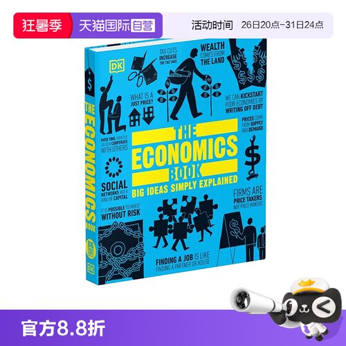 【自营】预售 英文原版 DK人类的思想百科丛书The Economics Book 经济学百科图解 科普全彩铜版纸精装Big Ideas Simply Explained