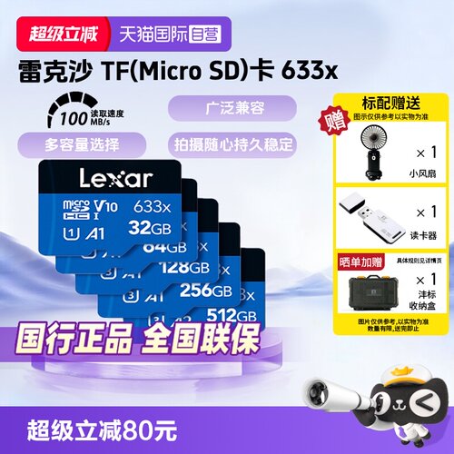 官方自营雷克沙行车记录TF存储卡