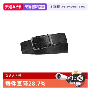 【自营】COACH/蔻驰男腰带针扣印花时尚潮流皮带送男友爸爸CQ024