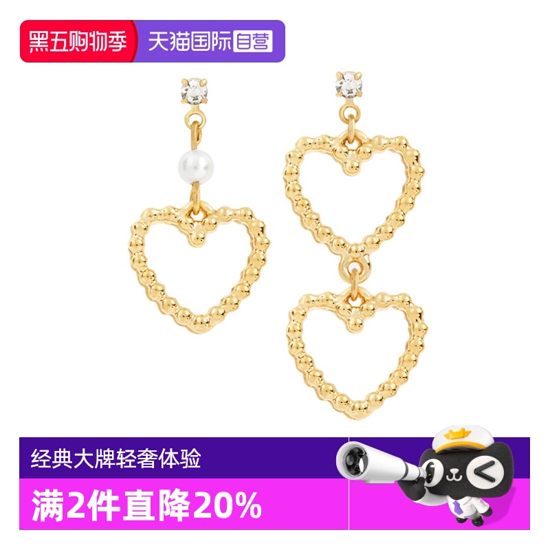 OSEWAYA心形耳夹耳钉甜美