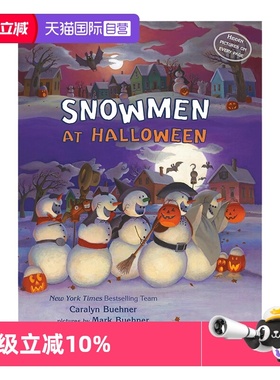【自营】英文原版 Snowmen at Halloween 雪人的万圣节 纸板书 儿童启蒙英语图画故事