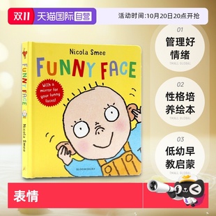 Face 有趣 表情包英文原版 绘本低幼早教启蒙认知纸板书亲子互动香蕉妈妈推荐 Funny 管理好情绪性格培养绘本 英语书籍 自营