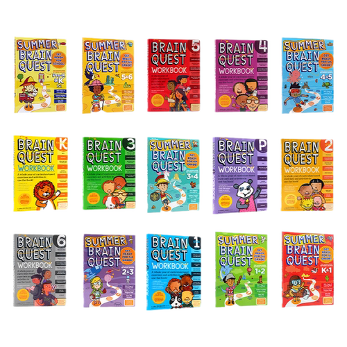【自营】大脑任务 Brain Quest workbook Grade Pre-6 英文原版大脑任务全科练习册寒暑假美国小学英语原版教材系学龄前至小学组