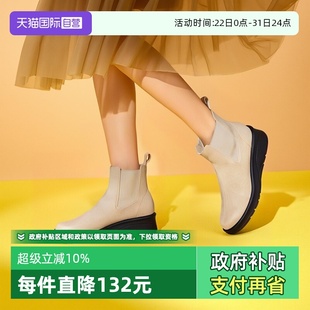 Contact日本制舒适通勤中跟百搭圆头皮鞋 Soft 女2024新款 自营