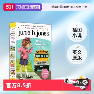 4册礼盒装 Park 插图小说Barbara First 自营 朱尼琼斯系列1 Boxed Junie 英文原版 Ever儿童初级章节桥梁书 Set Jones