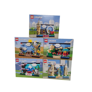 【自营】乐高方头40619瓦力伊娃机器人伦敦巴黎北京明信片积木