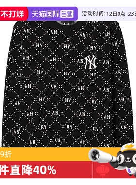 【自营】MLB套头卫衣男女装老花休闲上衣时尚套头衫卫衣3AMTM0134