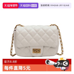 【自营】JK新款高级质感时尚菱格链条斜挎包包女秋冬款礼物女包