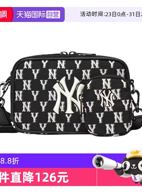 【自营】MLB 男女情侣斜挎包复古老花运动休闲通勤时尚3ACRS022N