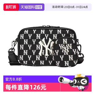 男女情侣斜挎包复古老花运动休闲通勤时尚 MLB 3ACRS022N 自营