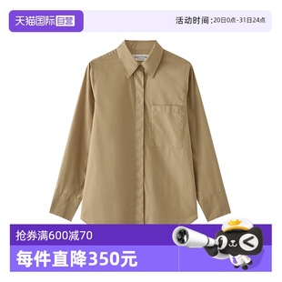 女 新款 自营 Marc 纯棉廓形宽松大口袋长袖 秋季 Polo 衬衫