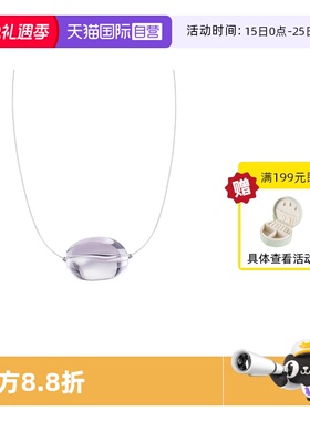 VITARING简约白水晶925银项链女