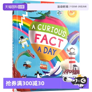 大开本 Miles Curious 精装 儿童百科科普英语课外读物 事实 Kelly 一天一个奇怪 Day 进口图书 英文原版 Fact 自营