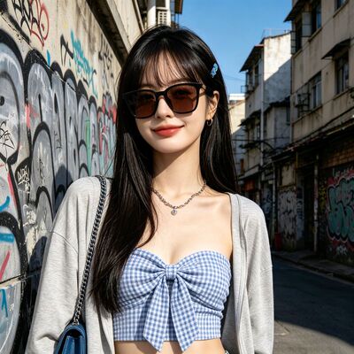 【自营】MIUMIU/缪缪墨镜方形复古潮流遮阳太阳镜男女0MU B03SF