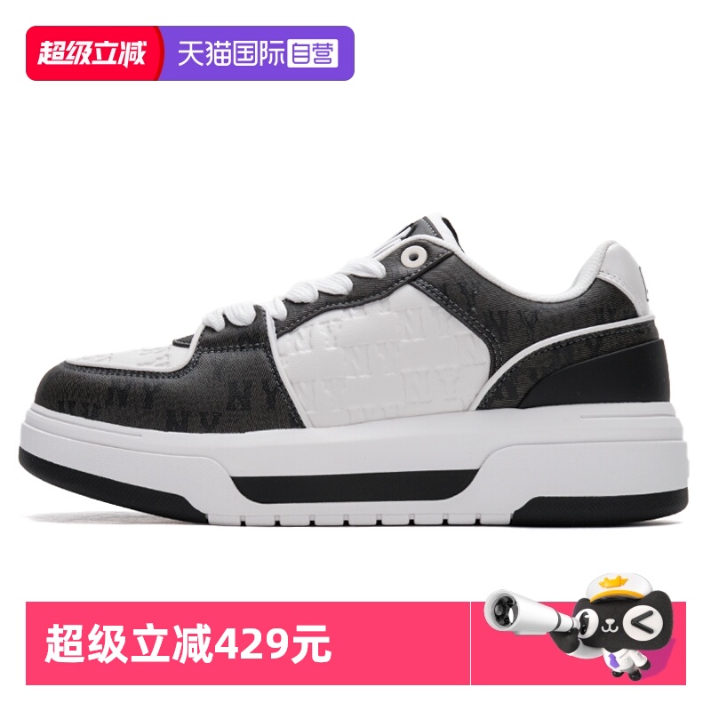 MLB板鞋男女新款厚底低帮运动鞋