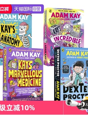 【自营】Adam Kay 4册 凯的儿科医生 凯的神奇发现 凯的神奇医学 凯的解剖学 英文原版 Kay's Incredible Inventions幽默科普