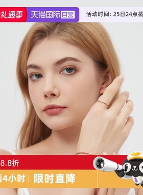 素圈戒指女小众高级感玫瑰金指环