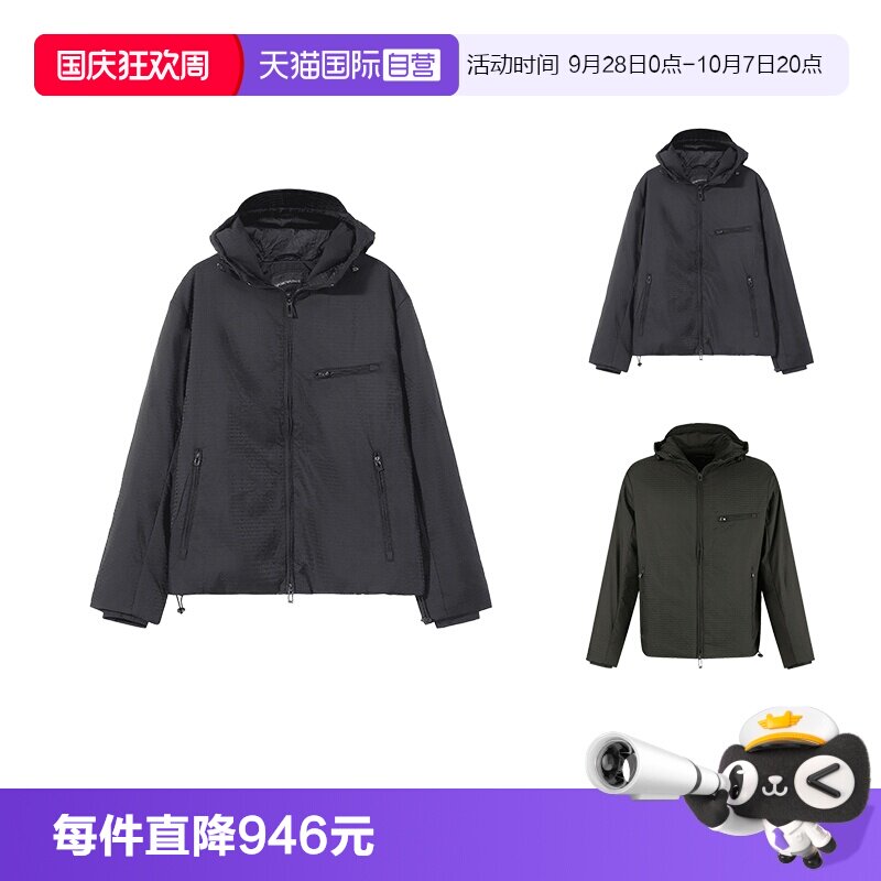 阿玛尼男士棉服夹棉外套