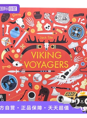 【自营】维京航海者 英文原版绘本 Viking Voyagers 维京时代历史科普 欧洲历史趣味百科翻翻书 Jack Tite 平装大开 折叠页面设计