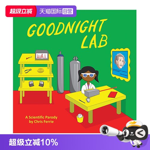 【自营】小小科学家 英文原版 Goodnight Lab 晚安实验室 纸板书 儿童科学启蒙认知精装绘本 Ferrie作品 3-6岁