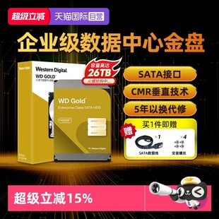 24T西数金盘垂直SATA台式 WD西部数据3.5英寸1T 硬盘CMR 自营
