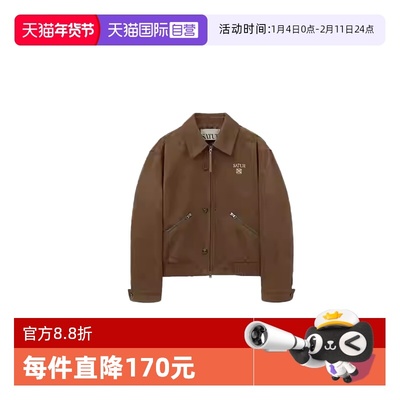 【自营】SATUR ARCHIVE【RllZE同款】复古刺绣麂皮短款夹克外套