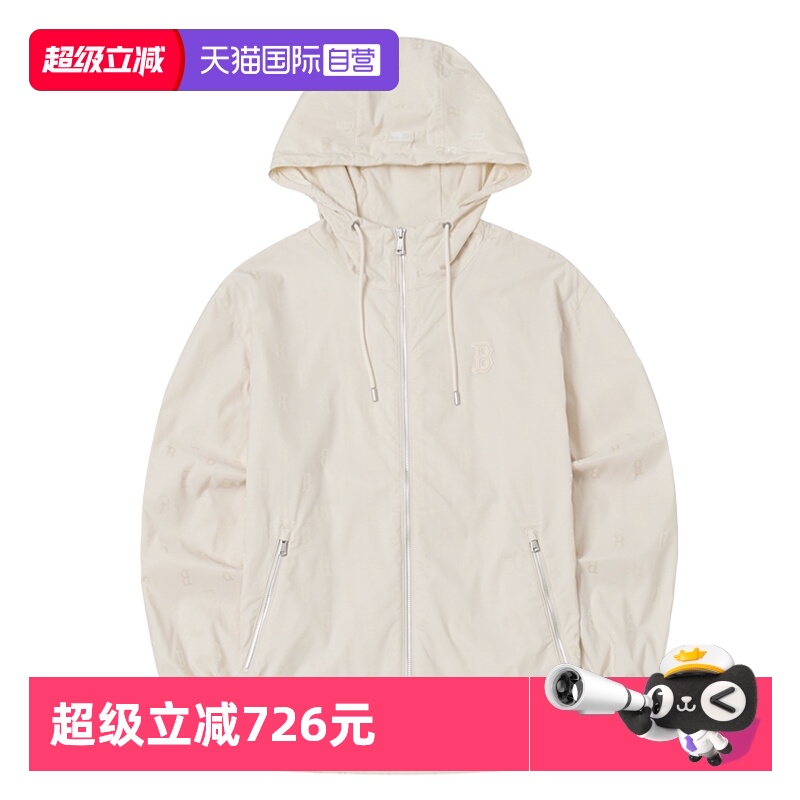 【自营】MLB夹克外套男女款休闲服连帽拉链外套运动服3AWJM0444