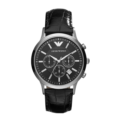 自营阿玛尼商务风石英男表