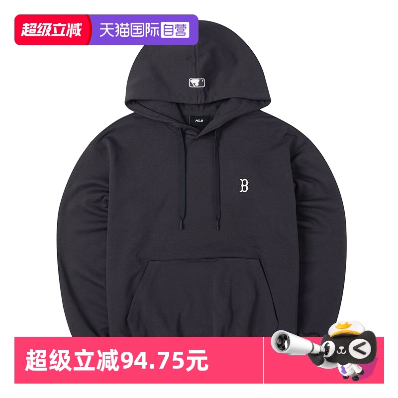 【自营】MLB连帽卫衣男女装户外训练运动套头衫舒适透气休闲卫衣