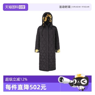VJC女士宽松版 范思哲 长款 连帽棉服大衣 CQD24 75HAT404 自营
