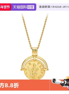 【自营】daisy beauty英国复古罗马硬币项链女原创设计小众项链