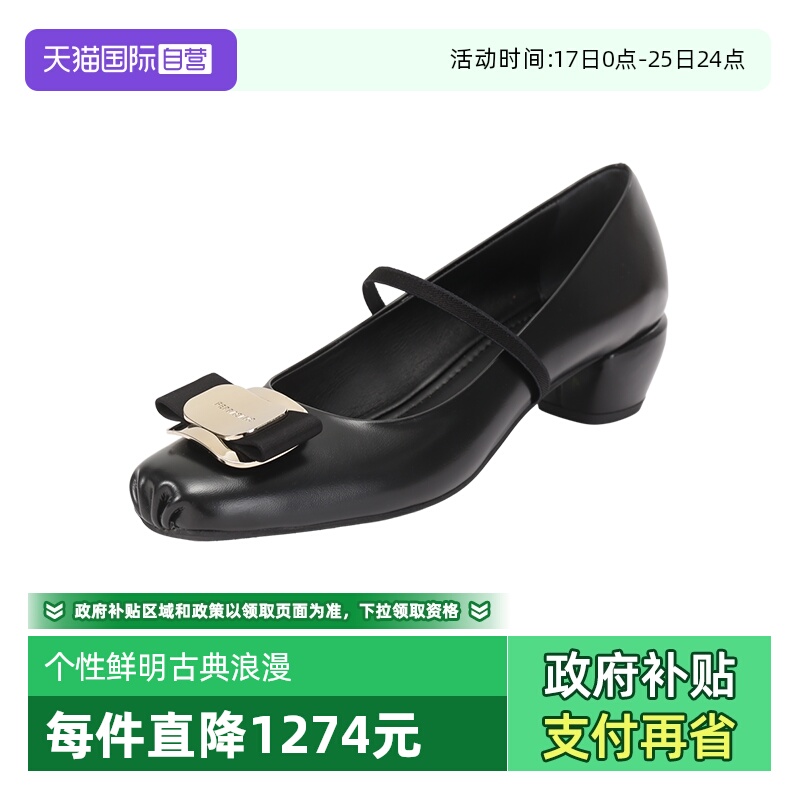 菲拉格慕女士高跟鞋单鞋