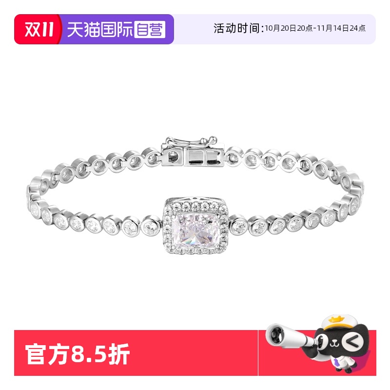 方糖手链女纯银小清新精致手饰