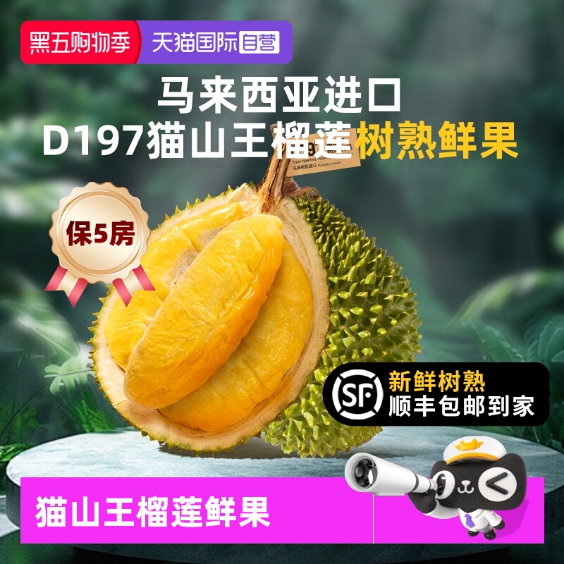 市舶士猫山王榴莲鲜果