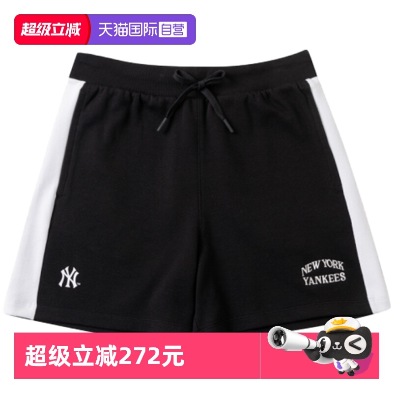 MLB针织短裤新款运动裤透气休闲