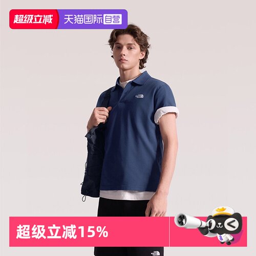 【自营】TheNorthFace北面POLO衫26春夏T恤翻领运动短袖男士男款