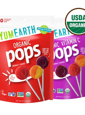 美国进口YumEarth有机棒棒糖