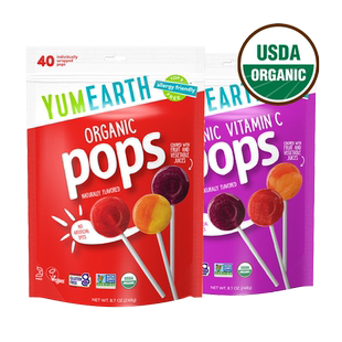 【自营】美国进口有机水果棒棒糖维生素C奖励学生无添加儿童成人