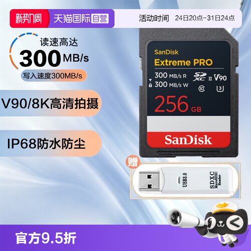 自营支持闪迪相机4KUHS-II