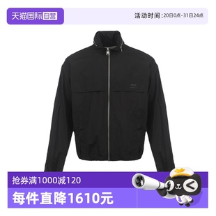 拉链薄款 纯色logo徽标男士 自营 宽松休闲百搭夹克外套 AMI新品