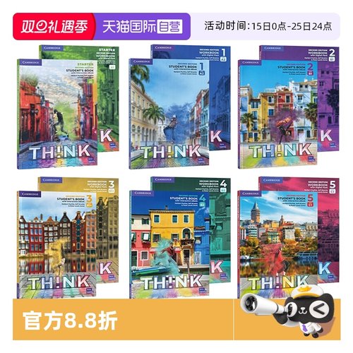 【自营】原版进口剑桥第二版Think Starter 1 2 3 4 5级别剑桥大学出版社初中英语教材KET/PET考级教辅配套中小学初高中英语拓展