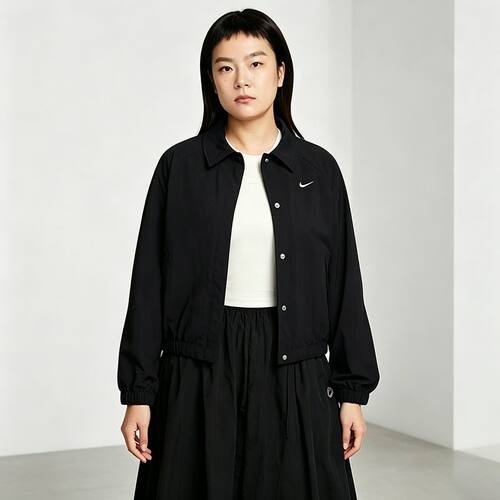 【自营】NIKE耐克女子夹克春跑步训练运动休闲翻领外套IF0213-010