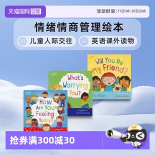 儿童人际交往情绪情商管理绘本 Molly what you friend 英语课外读物 Potter will 图书 英文原版 worrying 自营