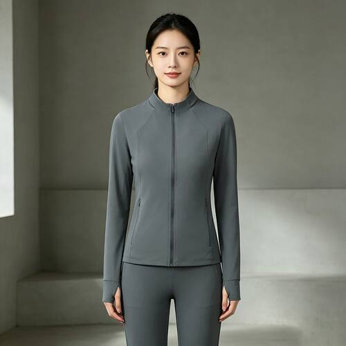 【自营】UA安德玛女子Premium Sleek运动修身立领夹克6014346-709