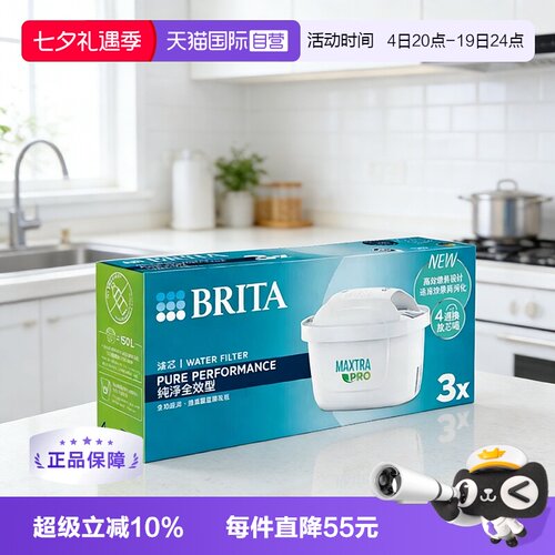 BRITA碧然德去滤除垢滤水壶滤芯
