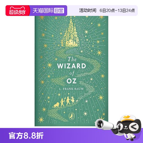 【自营】预售 海雀布纹经典：绿野仙踪 Puffin Clothbound Classics: The Wizard of Oz 烫金精装 高颜值礼品书 英文原版